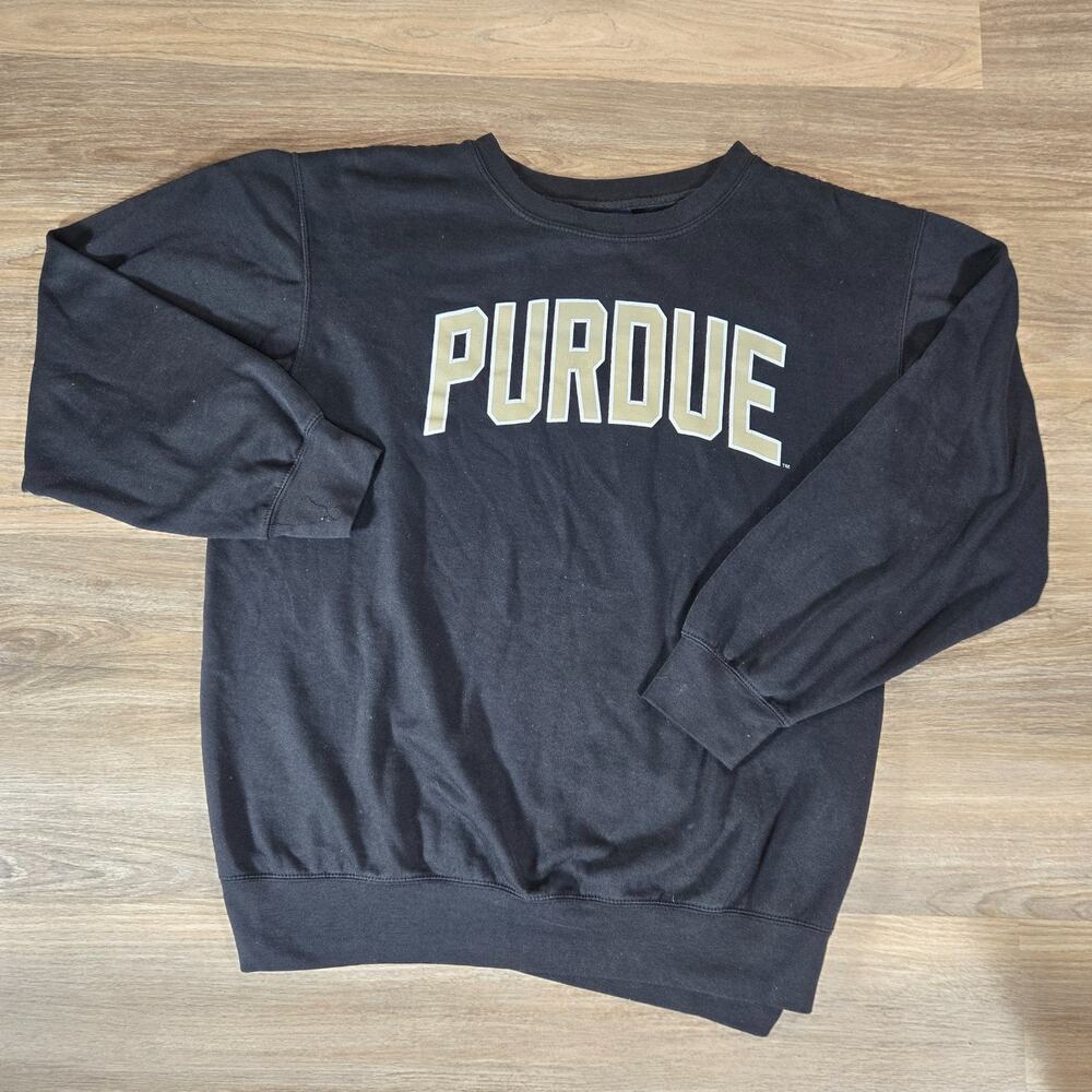 Purdue Boilermakers Sweatshirt Mens XL Black MV Sport College University Pullovr